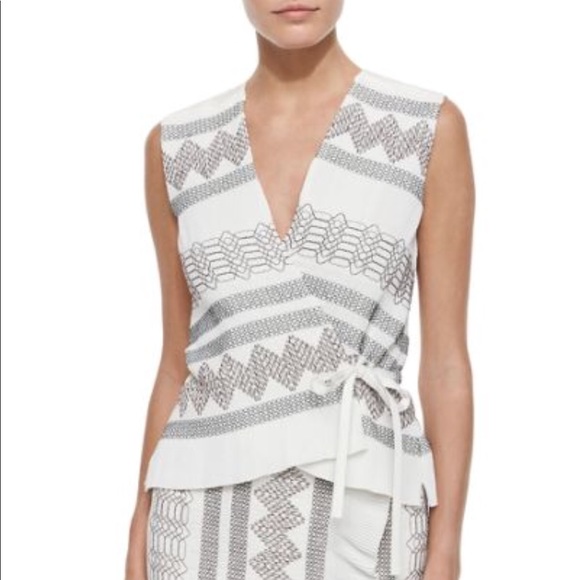 Tory Burch Tops - NWT! Tory Burch Smocked Silk Wrap Top